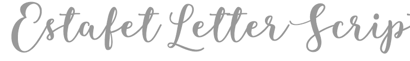 Estafet Letter Script